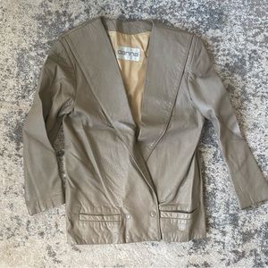 Vintage Leather Blazer